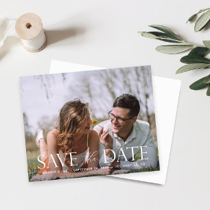 Budget The Script H Modern Photo Save the Date
