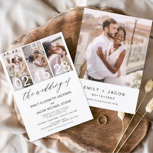 Budget The Wedding of Photo Minimalist Invitation