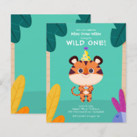 Budget Tiger Kid's Birthday Invitations