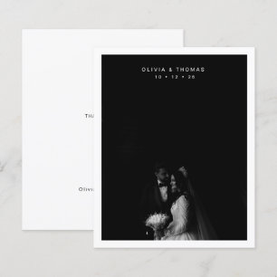 BUDGET Timeless Black Monochrome Photo Wedding