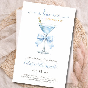 Budget Tini One Is On The Way Boy Baby Shower  Flyer