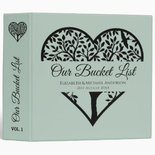 BUDGET Tree of Life Couples BUCKET LIST Keepsake Binder