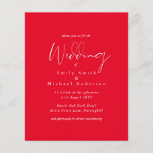 BUDGET Trending Wedding Colours BLACK and RED