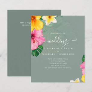 BUDGET Tropical Paradise Beach Wedding Florals