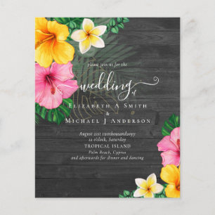 BUDGET Tropical Paradise Beach Wedding Florals