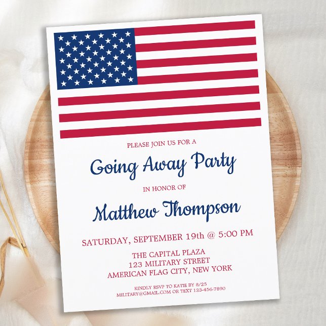 Budget USA Flag Military Soldier Going Away Party (Creator Uploaded)