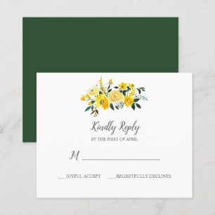 BUDGET Vibrant Yellow Floral Wedding Response