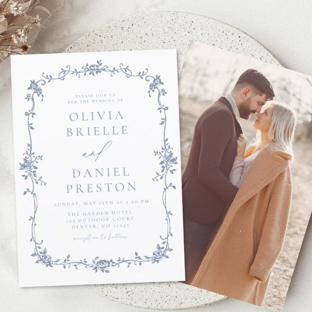 Budget Victorian Vintage French Photo Blue Wedding (Creator Uploaded)