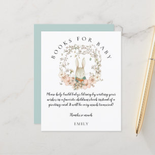 Budget Vintage Bunny Floral Books Baby Boy Shower 