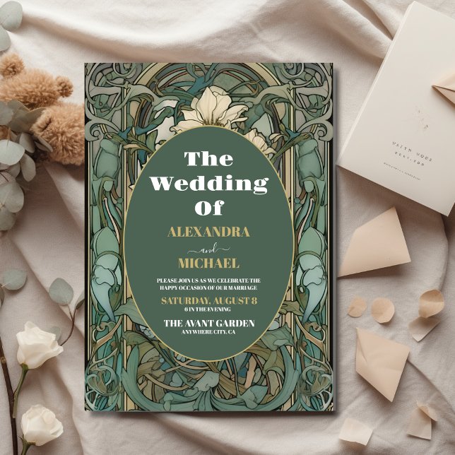 Budget Vintage Floral Art Nouveau Wedding (Creator Uploaded)