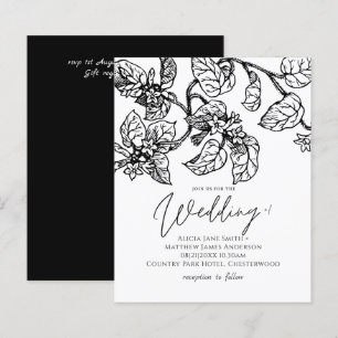 BUDGET Vintage Garden Leafy Classic Wedding Invit