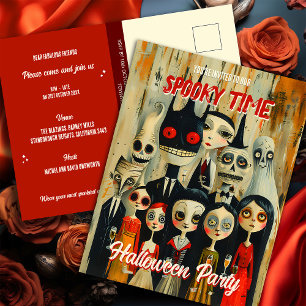 Budget vintage Invitation de la fête d'Halloween É