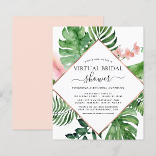 Budget Virtual Bridal Shower Tropical Palm