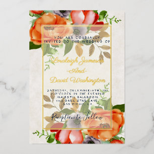 Budget Watercolor floral wedding