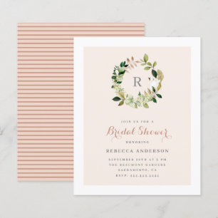 Budget Watercolor Greenery Wreath Bridal Shower