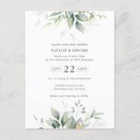 budget watercolor muted green foliage