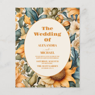 Budget Watercolor Sunflower Wedding