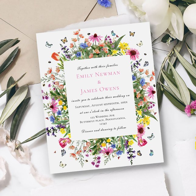 Budget Watercolor Wildflower Wedding (Creator Uploaded)