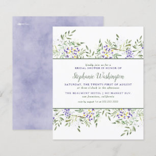 Budget Watercolor Wisteria Bridal Shower