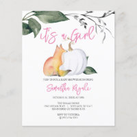 Budget Watercolor Woodland Fall Themed Baby Shower