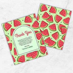 Budget Watermelon Baby Shower Thank You Card