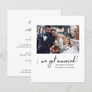Budget We Got Married Mod Wedding Announcement