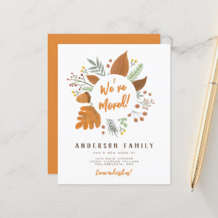 Budget We’ve Moved Thanksgiving Wreath New Address
