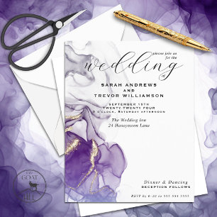 Budget Wedding Amethyst Dreams Alcohol Ink