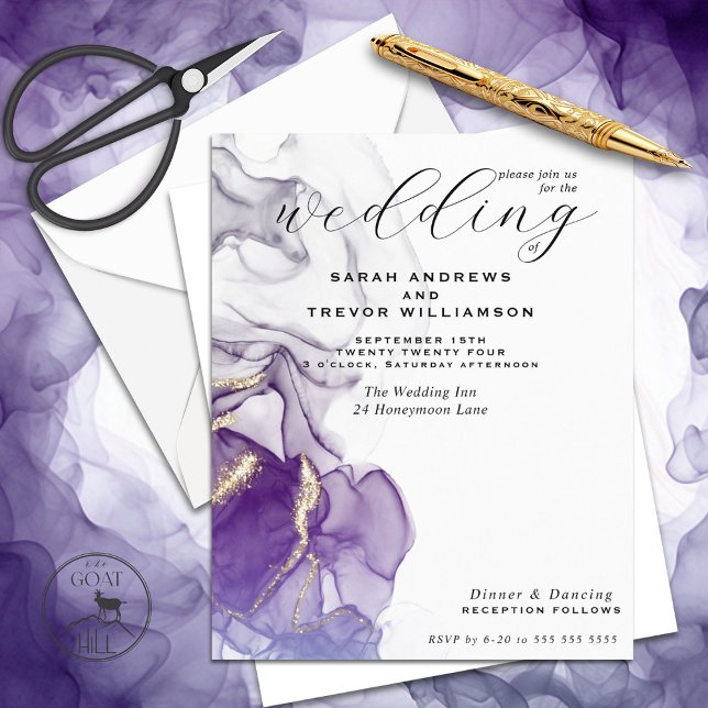 Budget Wedding Amethyst Dreams Alcohol Ink (Creator Uploaded)