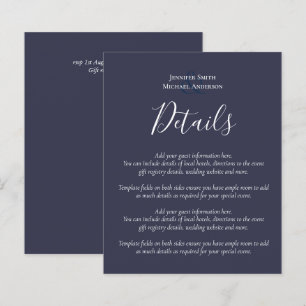 Budget Wedding Details Hotels Enclosure Template