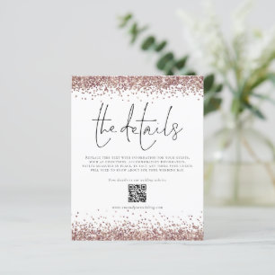Budget Wedding Details QR Code Script Enclosure