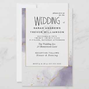 Budget Wedding Dusty Plum Abstract Skies