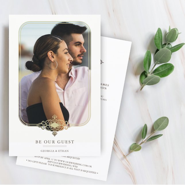 Budget Wedding Flourish Filigree Fancy Photo Frame (Creator Uploaded)