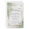 Budget Wedding Gold Muted Sage Green  Invitation