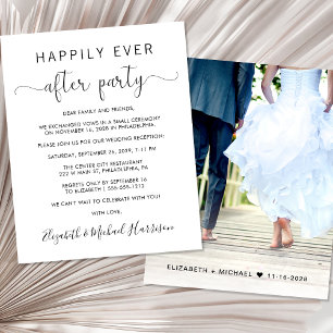 Budget Wedding Happily Ever After Party Photo
