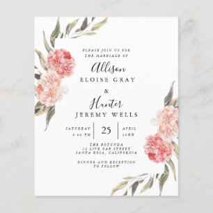 Budget Wedding Invitation Alise Flyer