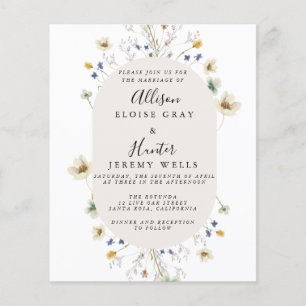 Budget Wedding Invitation  Flyer