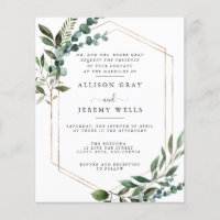 Budget Wedding Invitation  Flyer