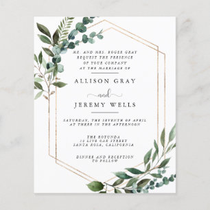 Budget Wedding Invitation  Flyer
