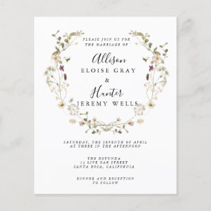 Budget Wedding Invitation  Flyer