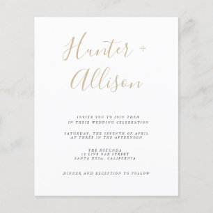 Budget Wedding Invitation  Flyer