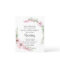 Budget Wedding Invitation Modern Pink Floral