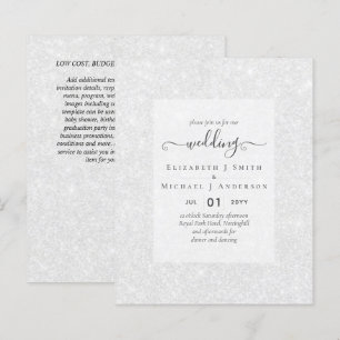 BUDGET WEDDING INVITATIONS - Minimalist Script