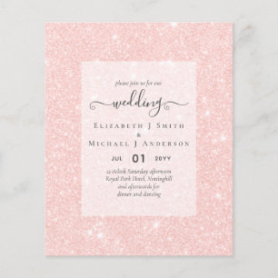 BUDGET WEDDING INVITATIONS - Minimalist Script Flyer