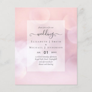 BUDGET WEDDING INVITATIONS - Minimalist Script Flyer