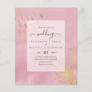BUDGET WEDDING INVITATIONS - Minimalist Script Flyer
