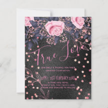 Budget Wedding Metallic Look Rosegold Pink Floral