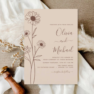 Budget Wedding Minimalist Botanical Floral