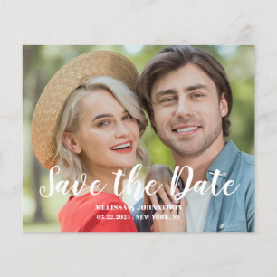 Budget Wedding Photo Flat Save The Date Flyer
