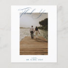BUDGET Wedding Photo Thank You Card